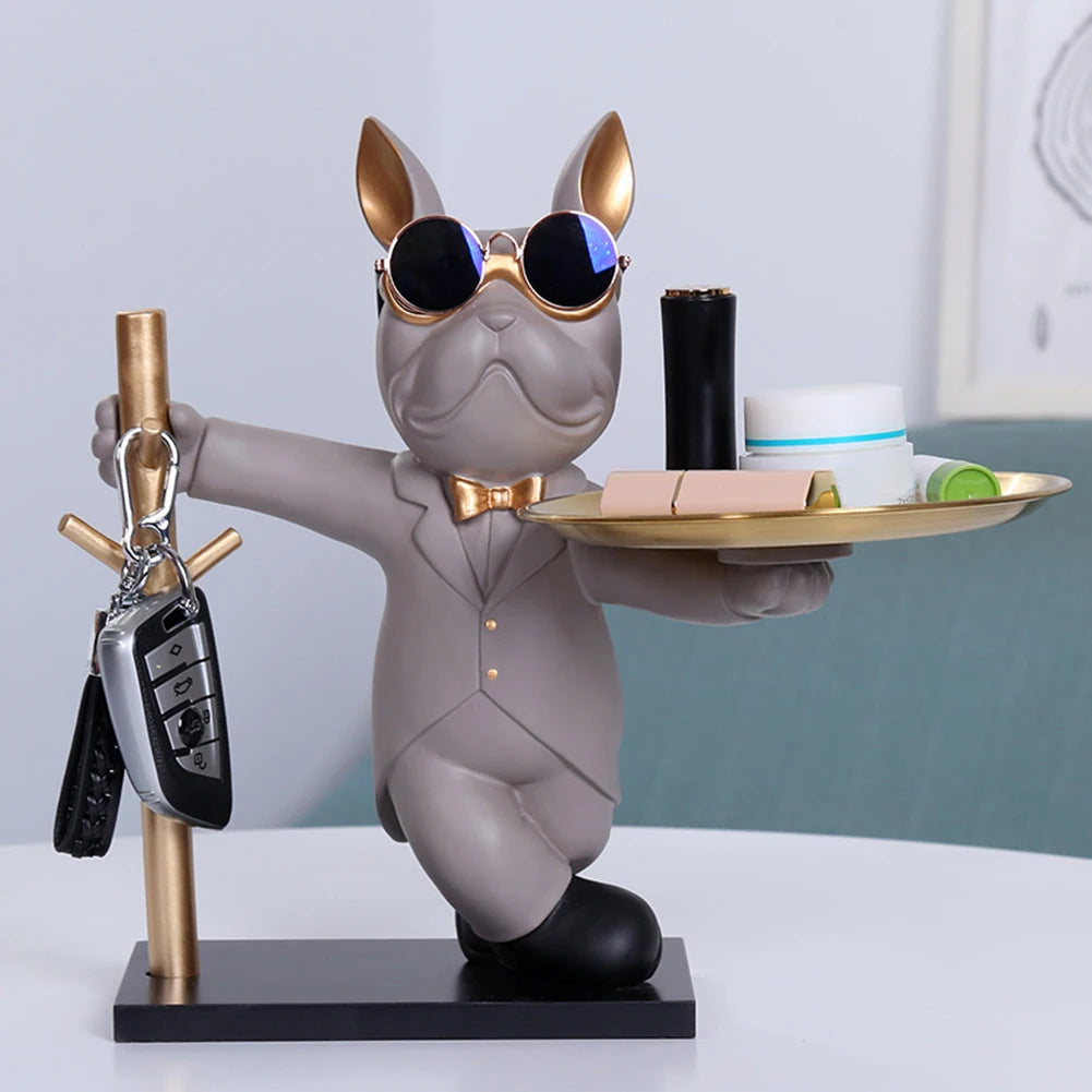 Dog Statue Coin Bank & Key/Snack Holder