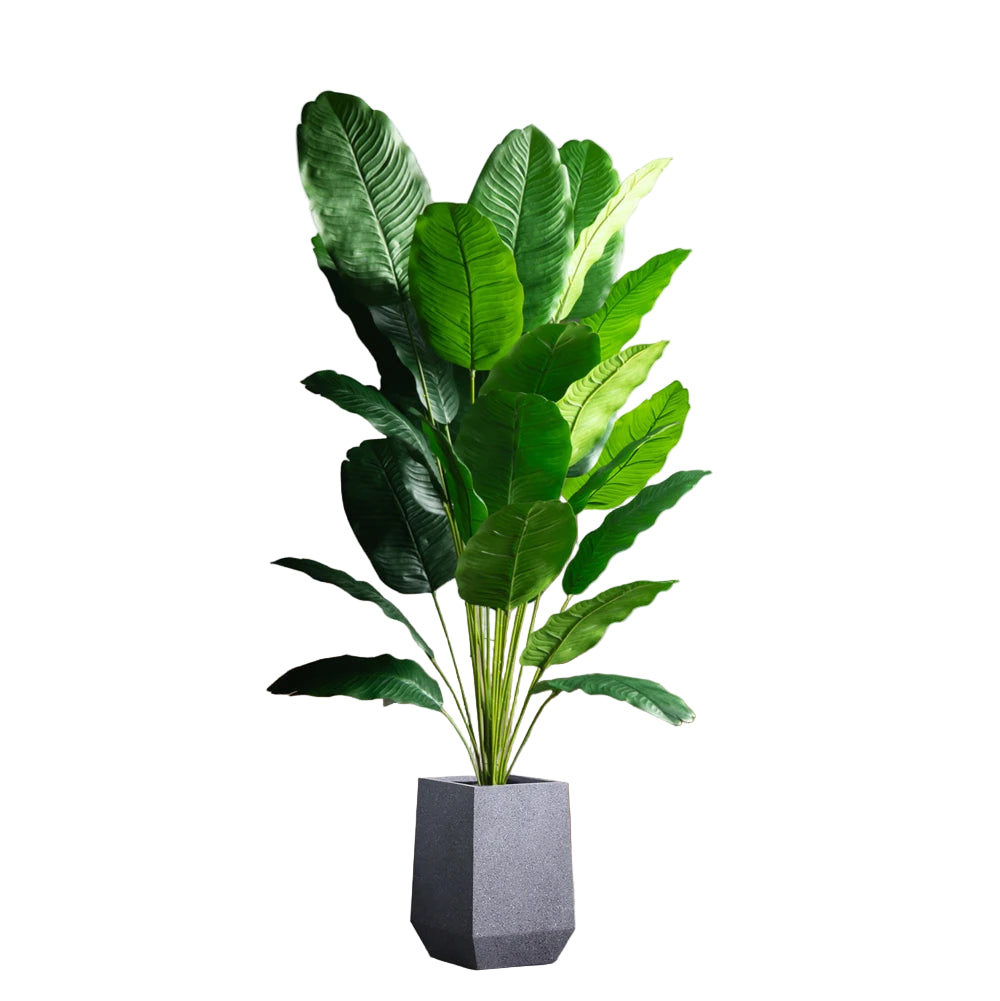 Tropical Fake Banana & Palm Leaves for Home & Garden Decor
