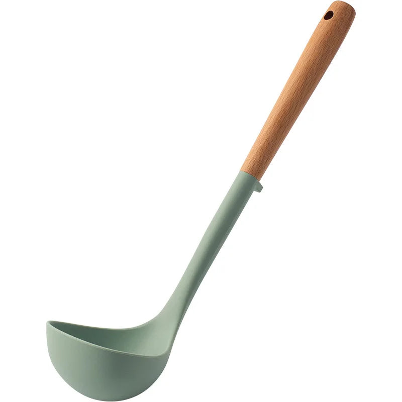 Wooden Handle Silicone Cooking Spatula