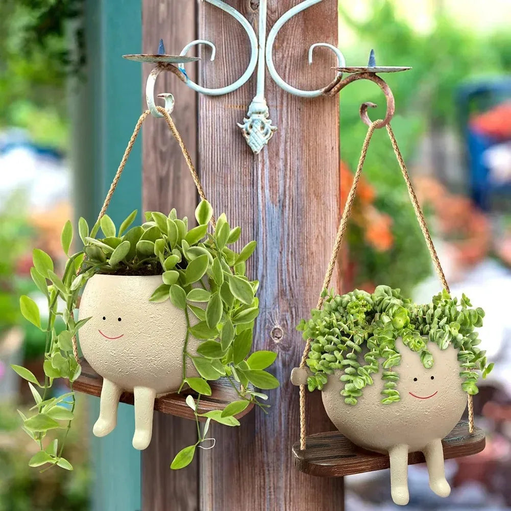 Creative Head Planter for Home & Garden Decor