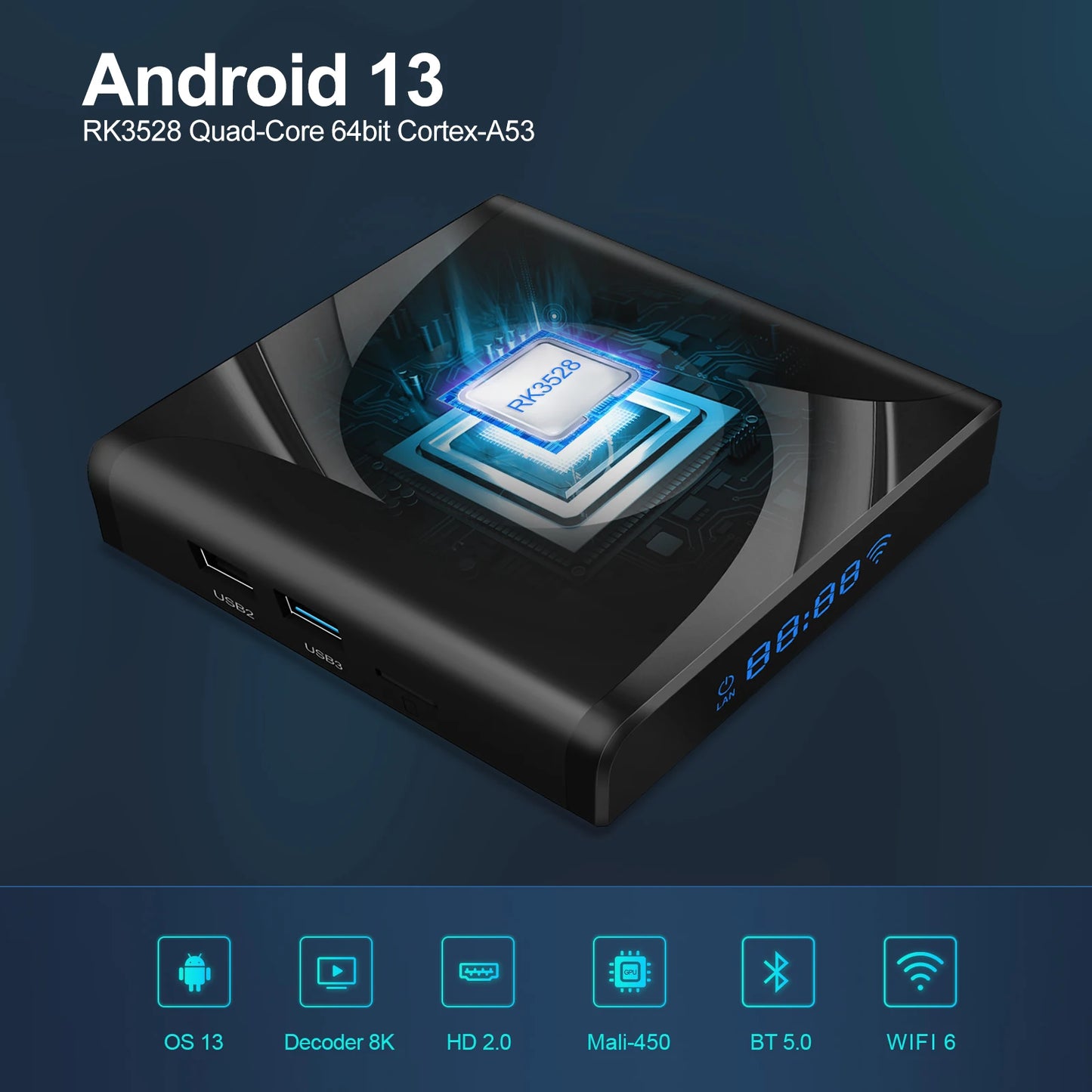 X88 Pro 13 Ultra HD 8K Smart TV Box