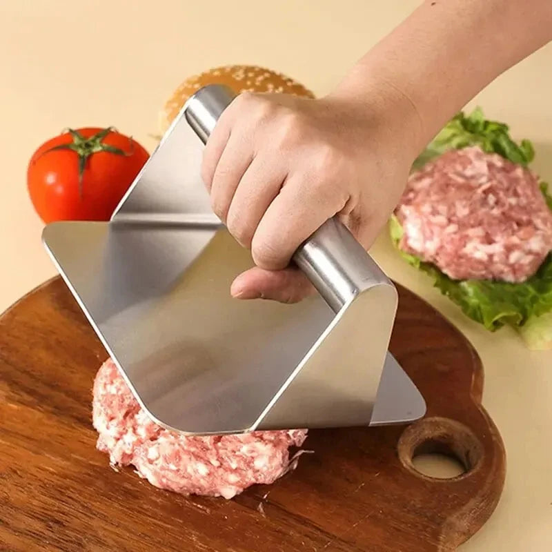 Stainless Steel Hamburger Meat Press – 1PC