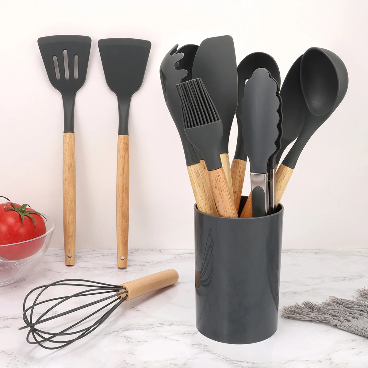 12-Piece Silicone Kitchen Utensil Set