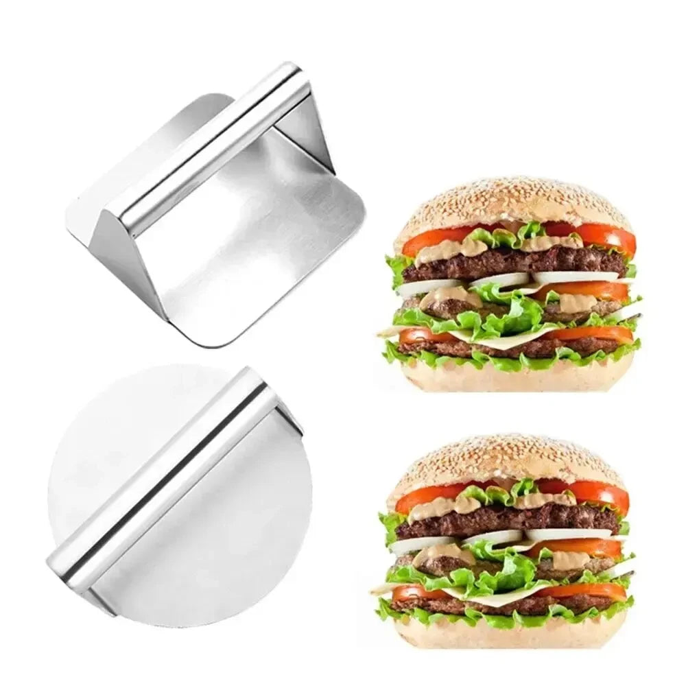 Stainless Steel Hamburger Meat Press – 1PC