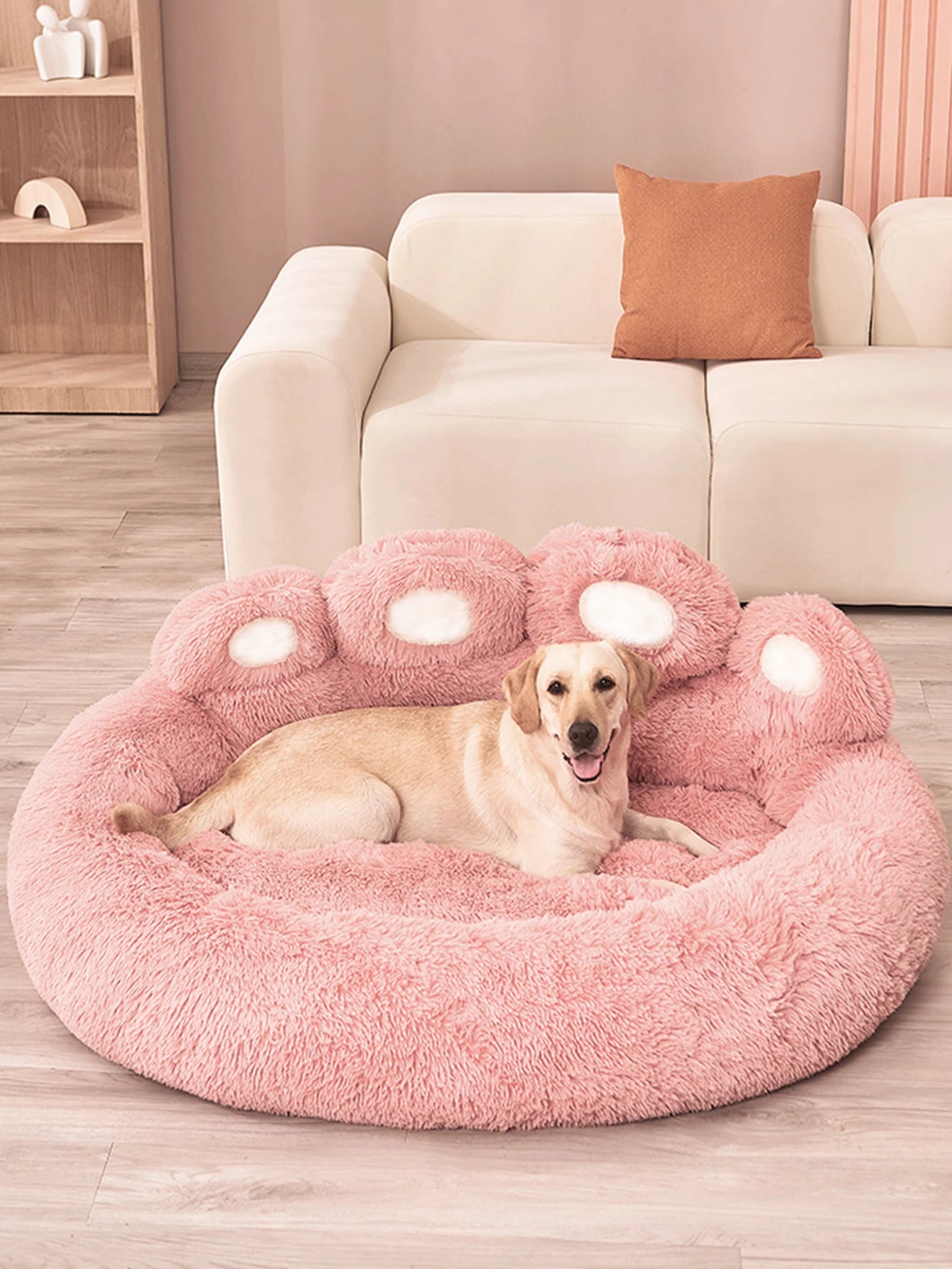 Fluffy Dog & Cat Bed Basket