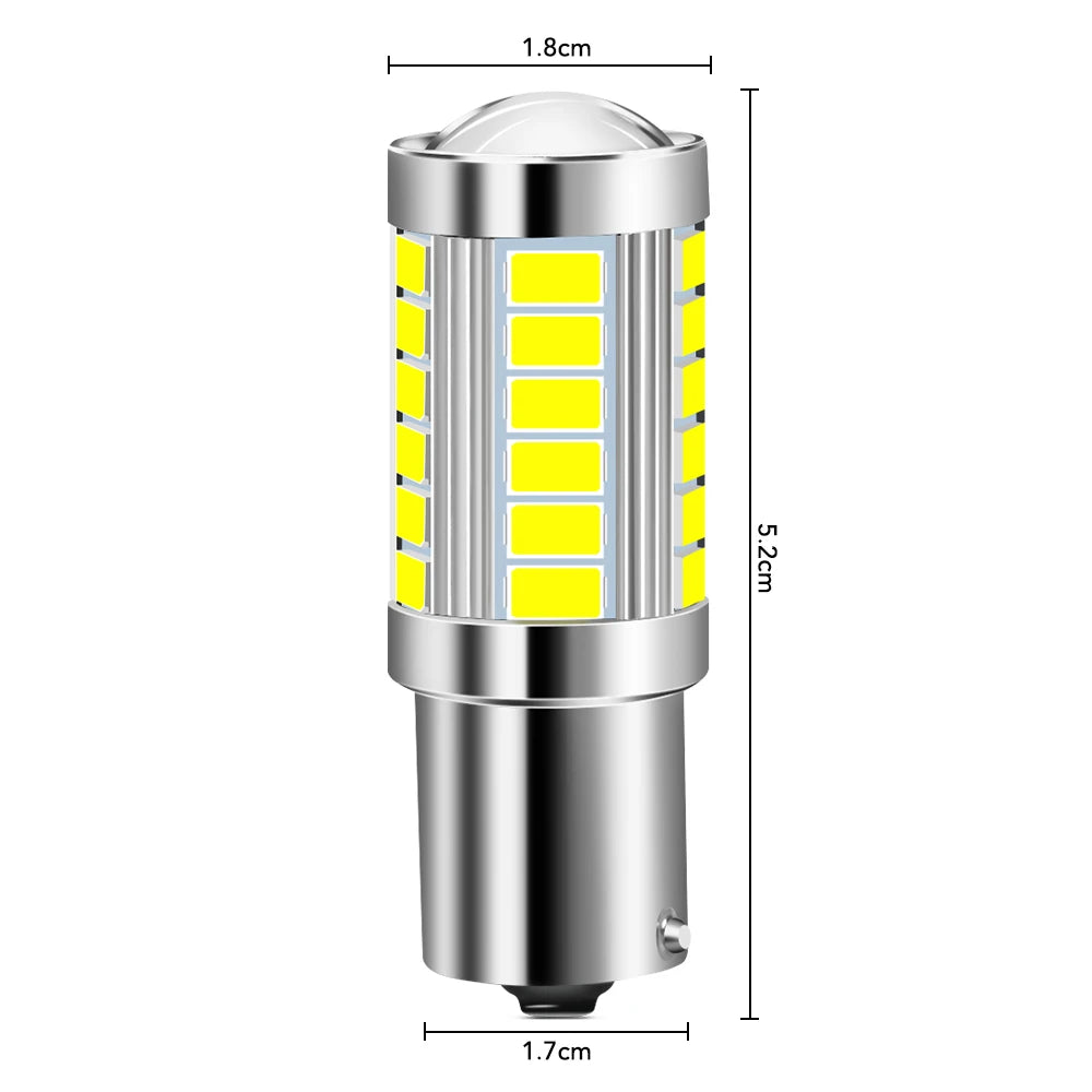 1PC BA15S P21W 1156 LED Reverse Light Bulb