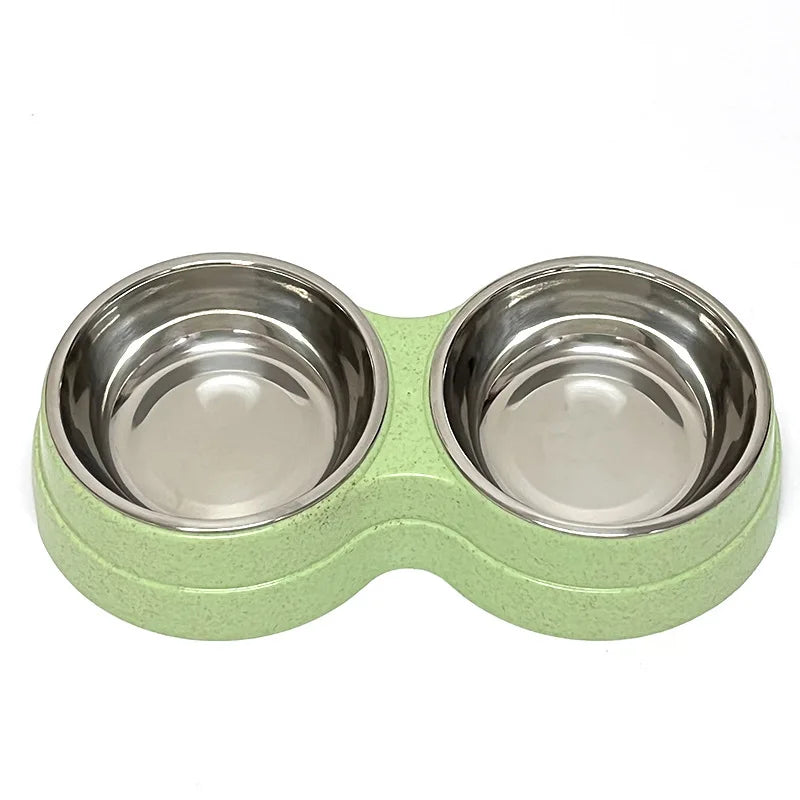Double Stainless Steel Pet Bowl