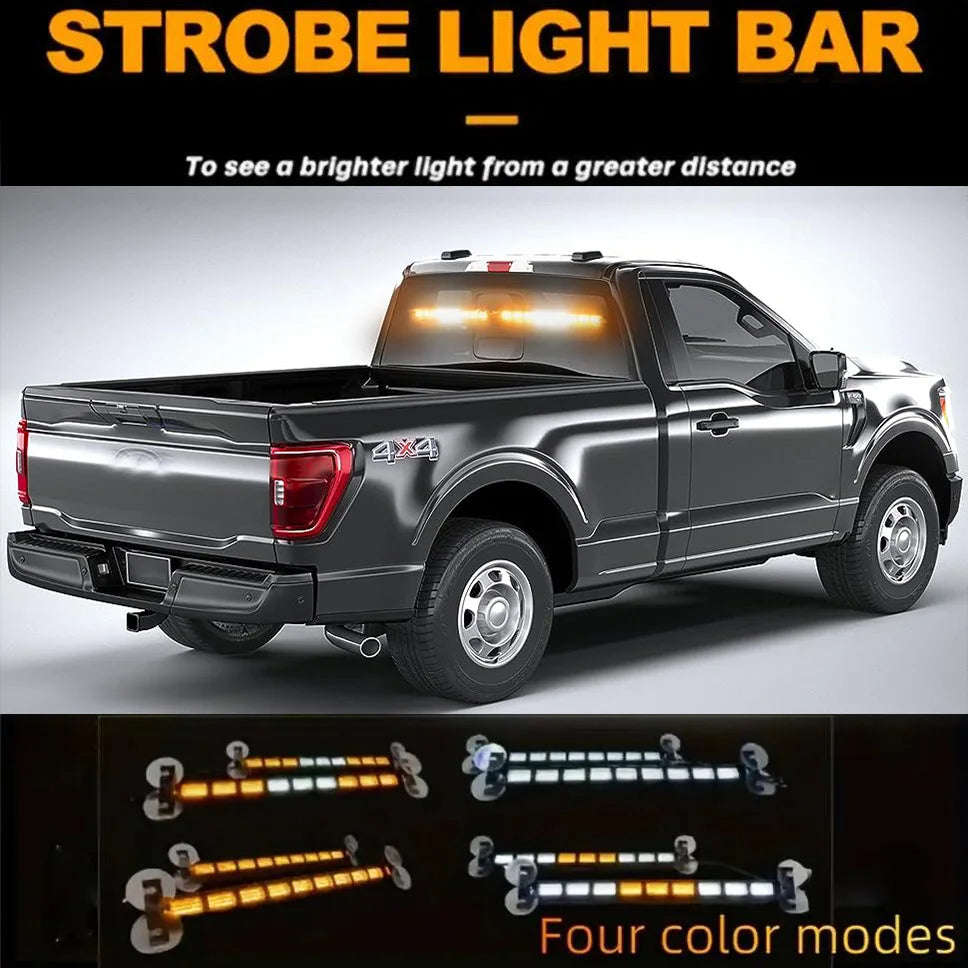 2-in-1 162 LED Windshield Strobe Warning Light