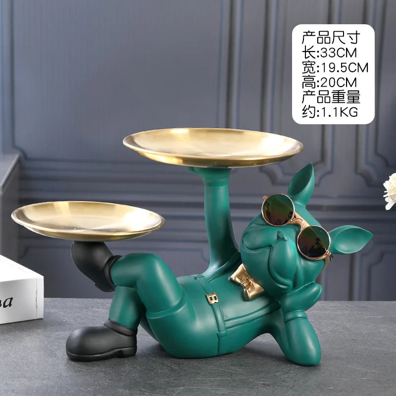 Wealth Dog Key & Candy Tray Ornament
