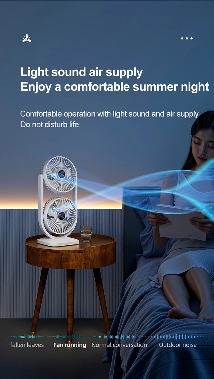 USB Rechargeable Portable Desktop Fan – Rotatable Design