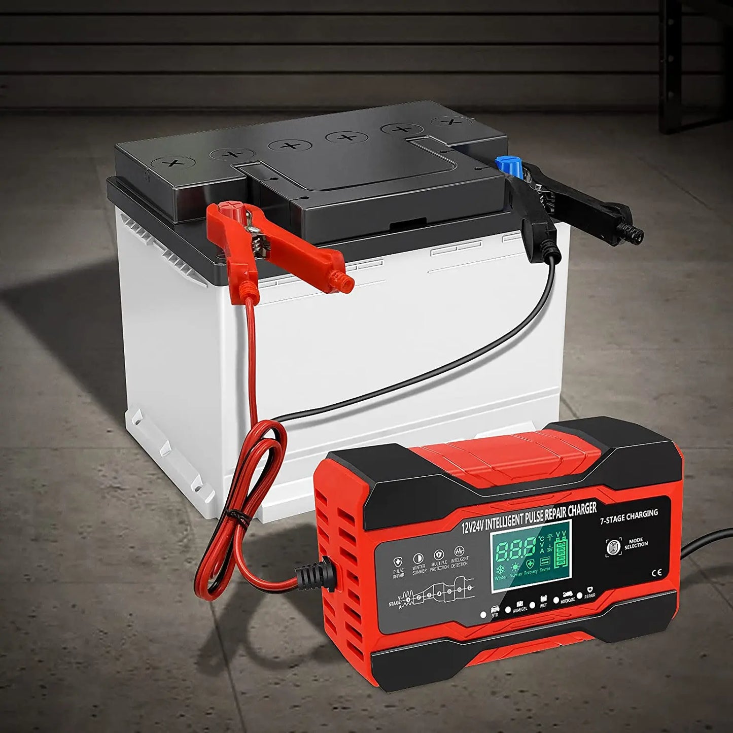Digital Battery Charger with Pulse Repair
