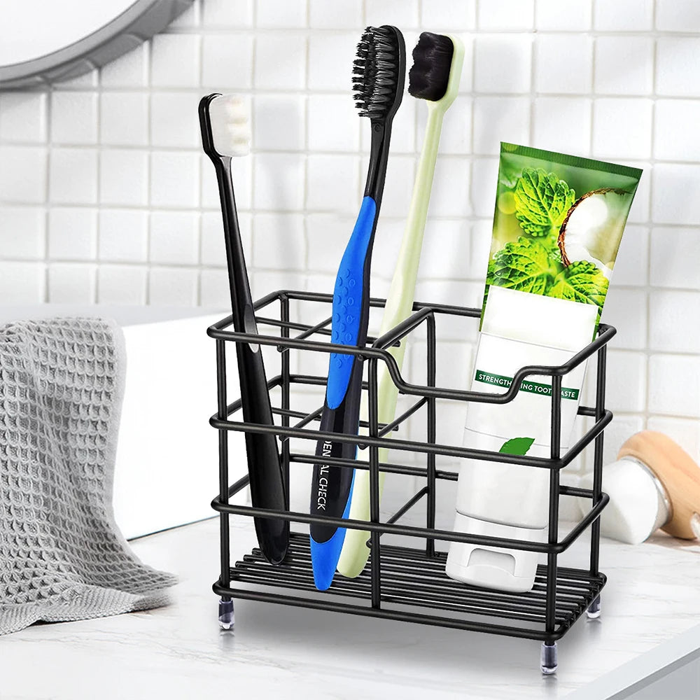 Black Stainless Steel Toothbrush Holder