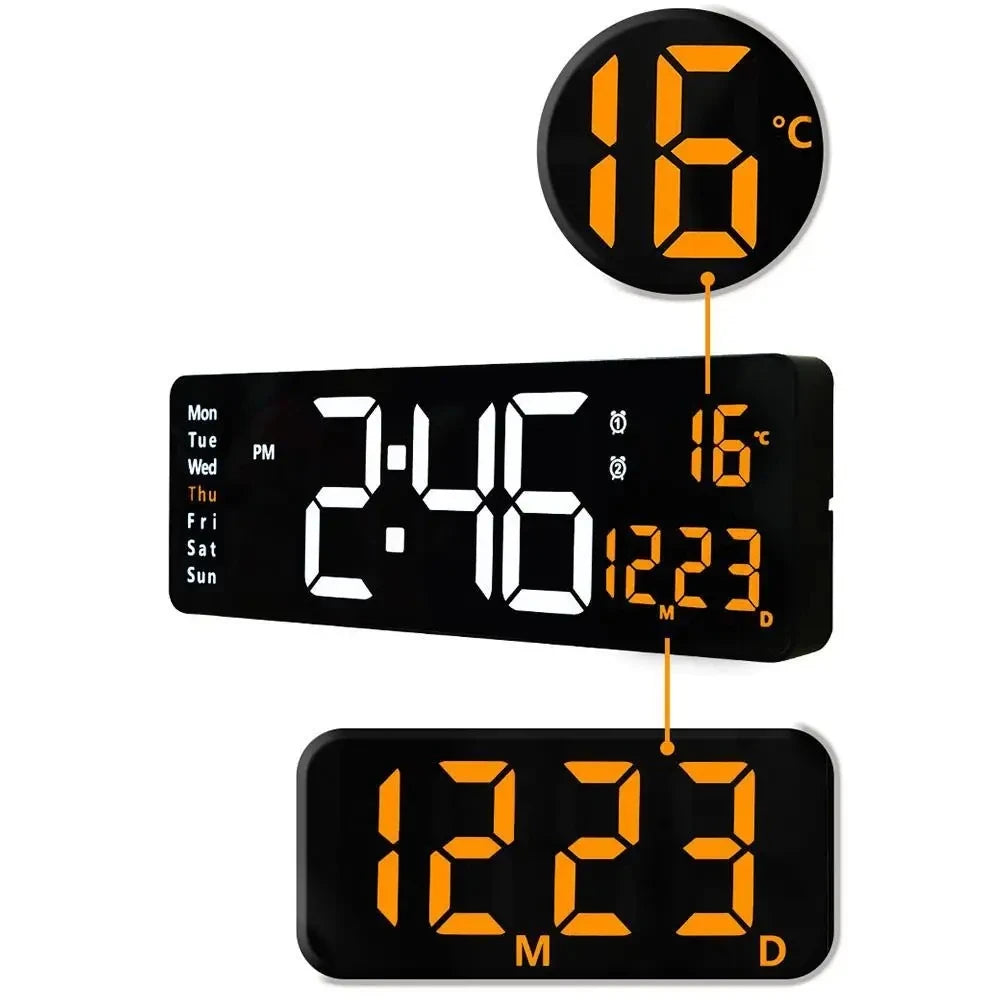 Large Digital Wall Clock