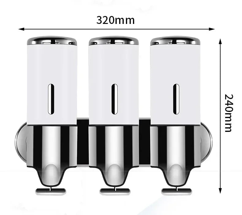 Wall-Mounted Soap & Shampoo Dispenser