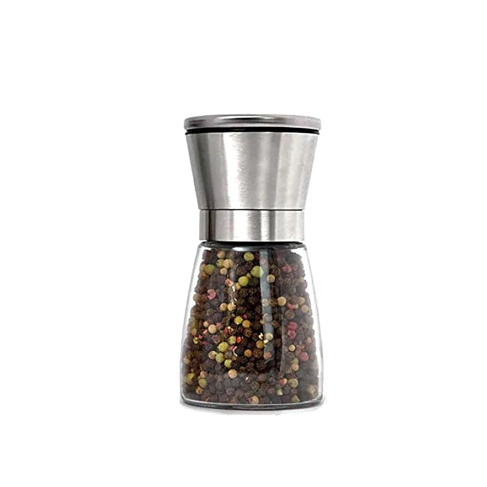 180/200ML Pepper Grinder Stainless Steel Glass Spice Bottle