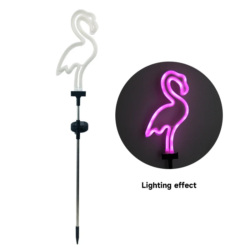 Solar Flamingo LED Light