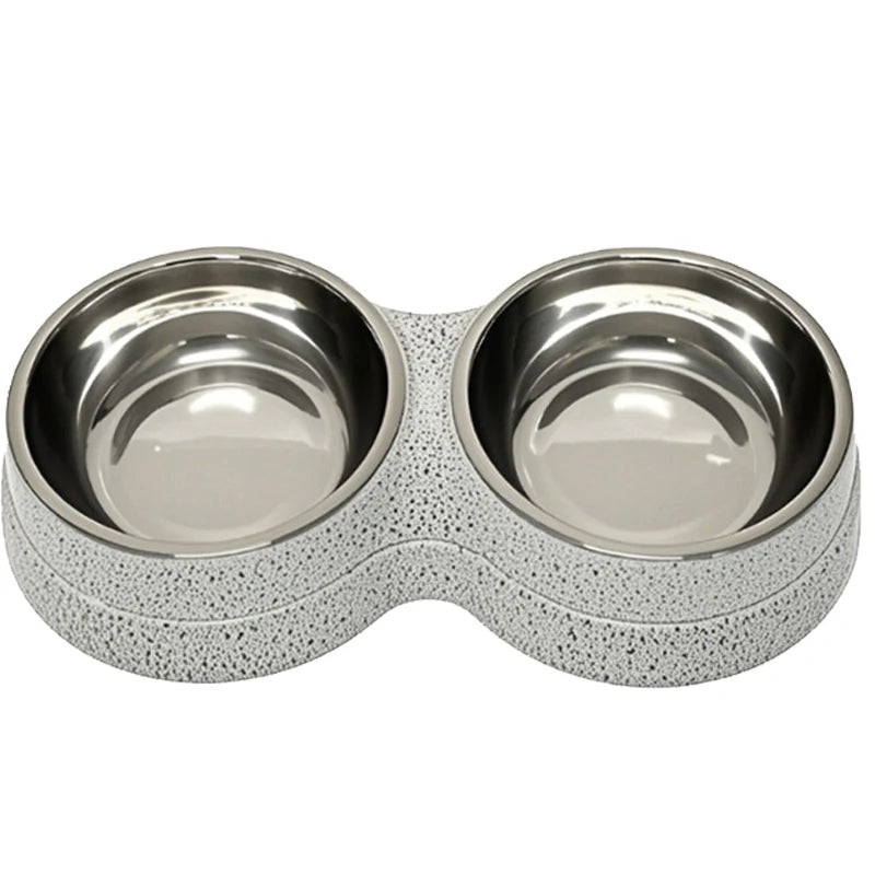 Double Stainless Steel Pet Bowl