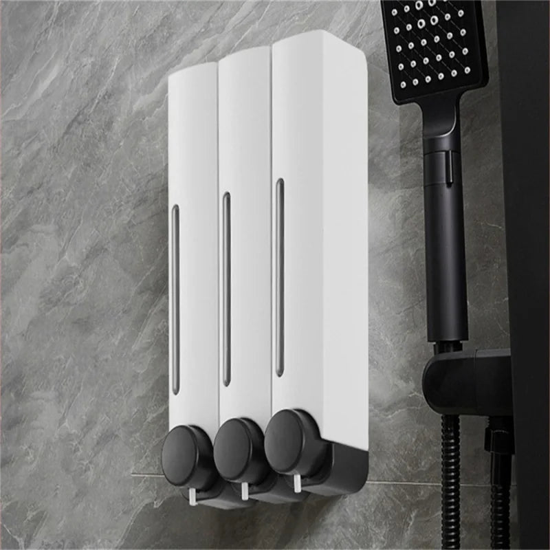 420ml Wall-Mounted Soap & Shampoo Dispenser