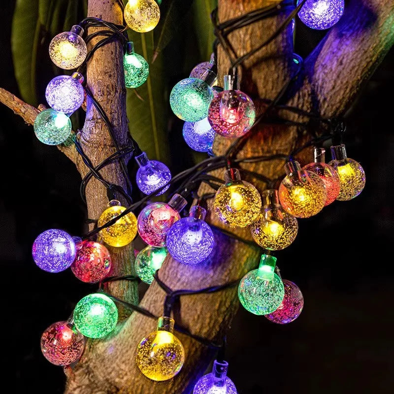 Solar Crystal Globe Fairy Lights