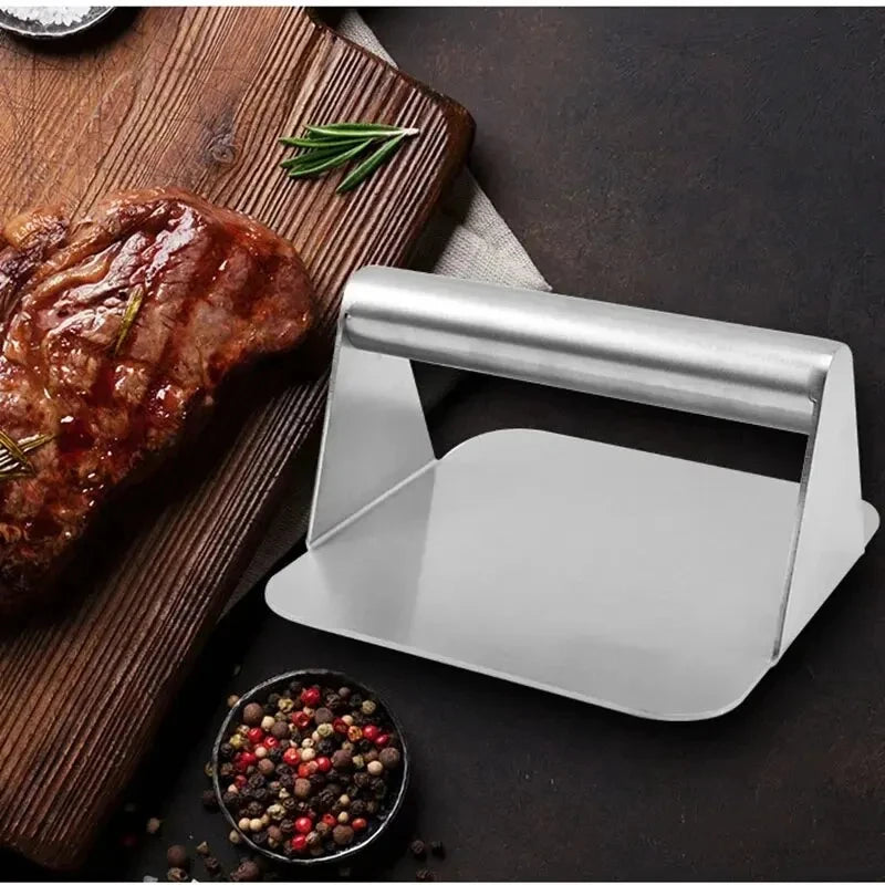 Stainless Steel Hamburger Meat Press – 1PC