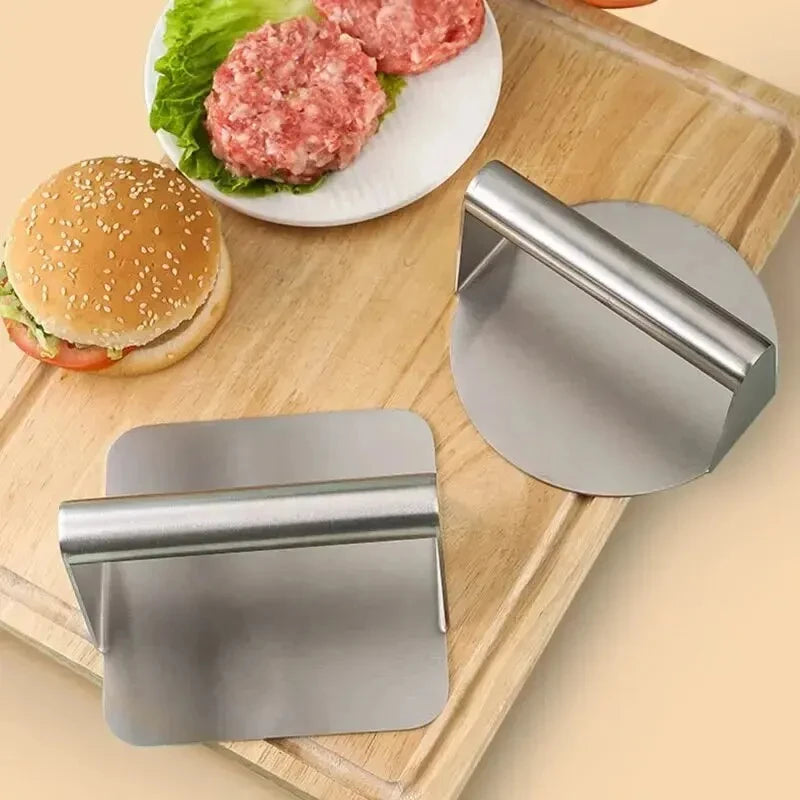 Stainless Steel Hamburger Meat Press – 1PC