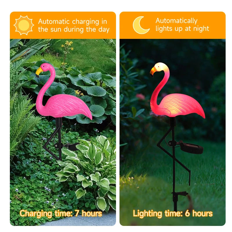 Solar Flamingo LED Light