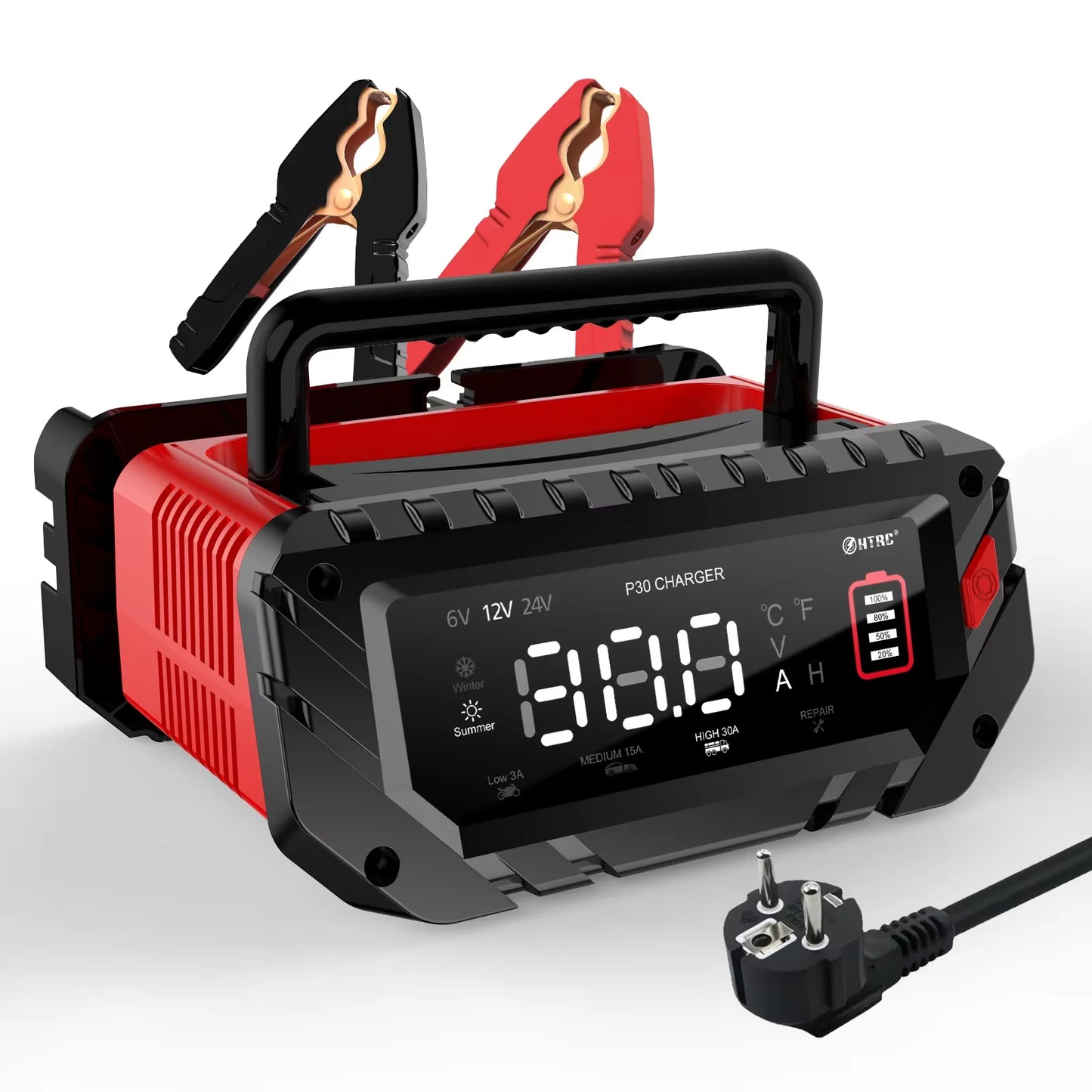 12V/24V Smart Battery Charger for AGM, GEL & LiFePO4