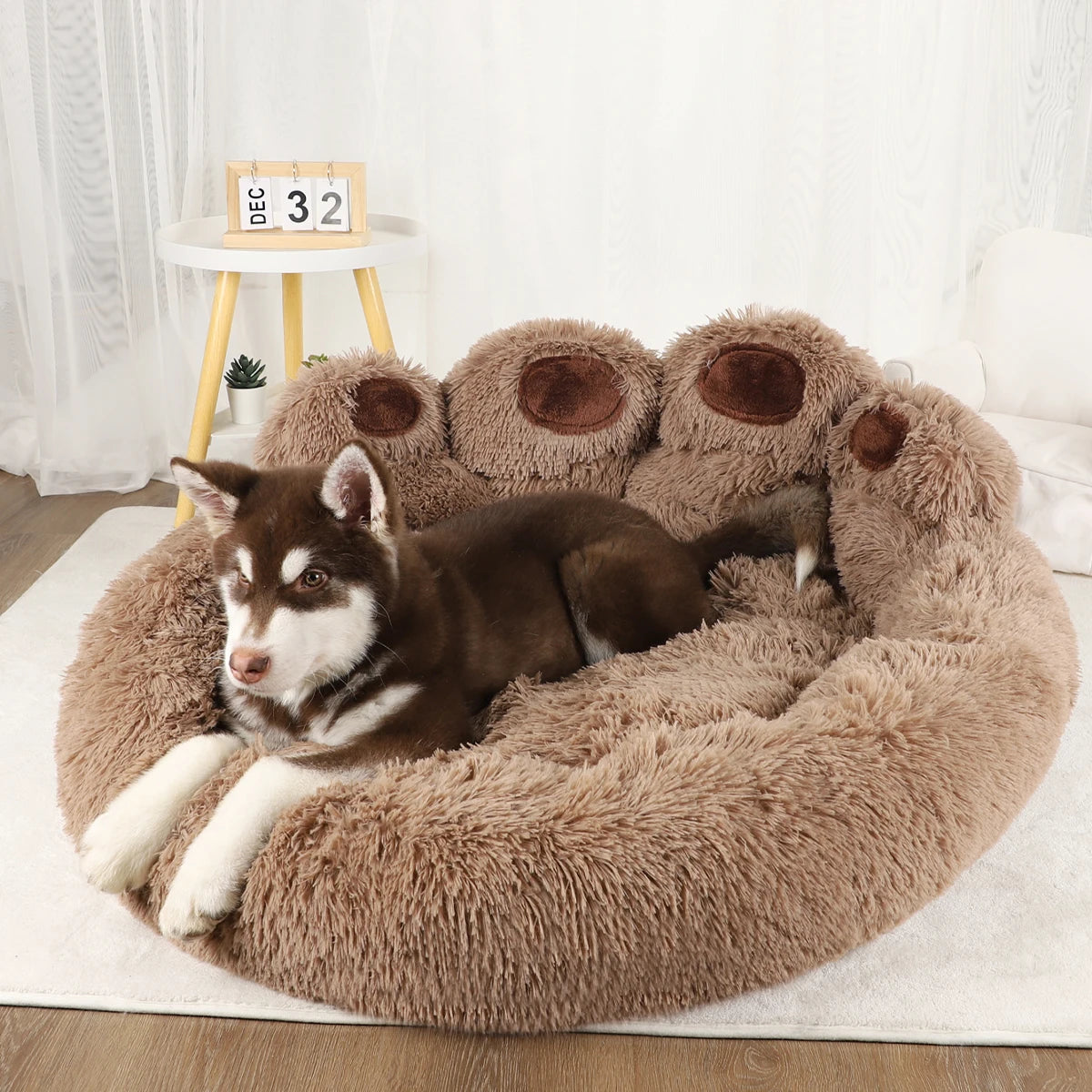 Fluffy Dog & Cat Bed Basket