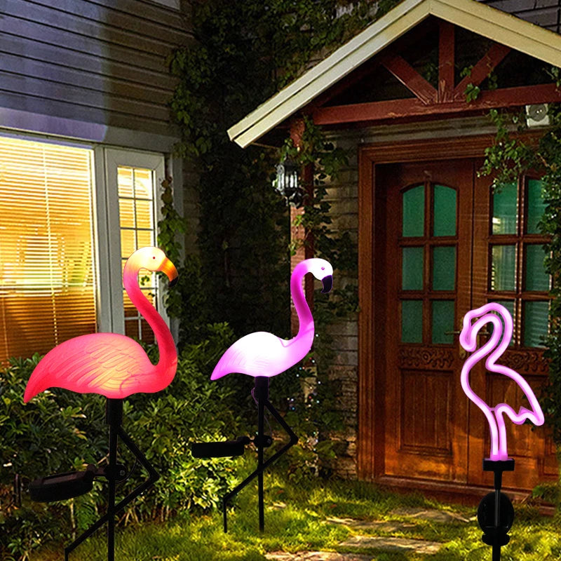 Solar Flamingo LED Light