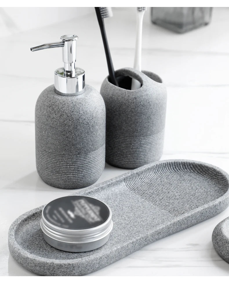 5PCS Bathroom Accessories Set – Lotion Dispenser
