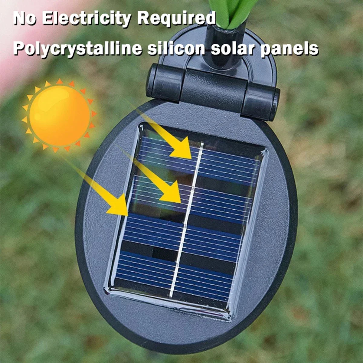 6-LED Solar Butterfly Fiber Optic Light