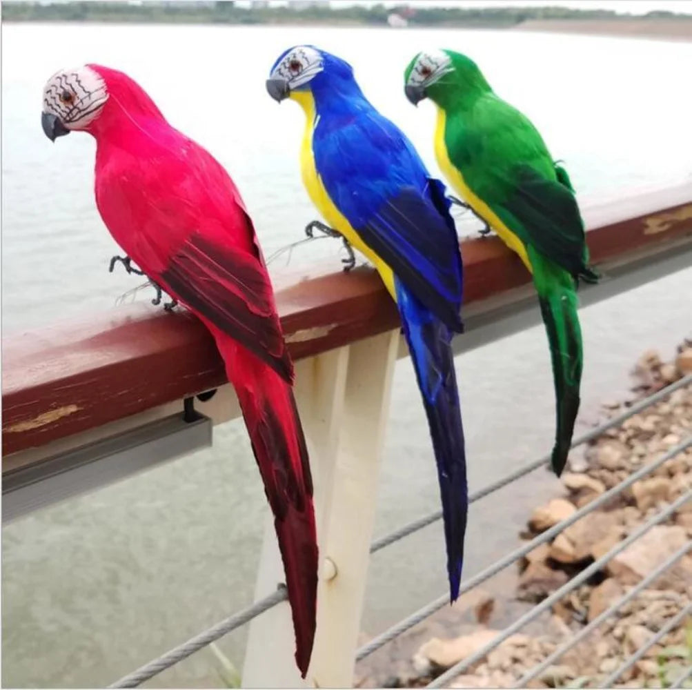 Creative 25/35cm Simulation Parrot Lawn Decoration