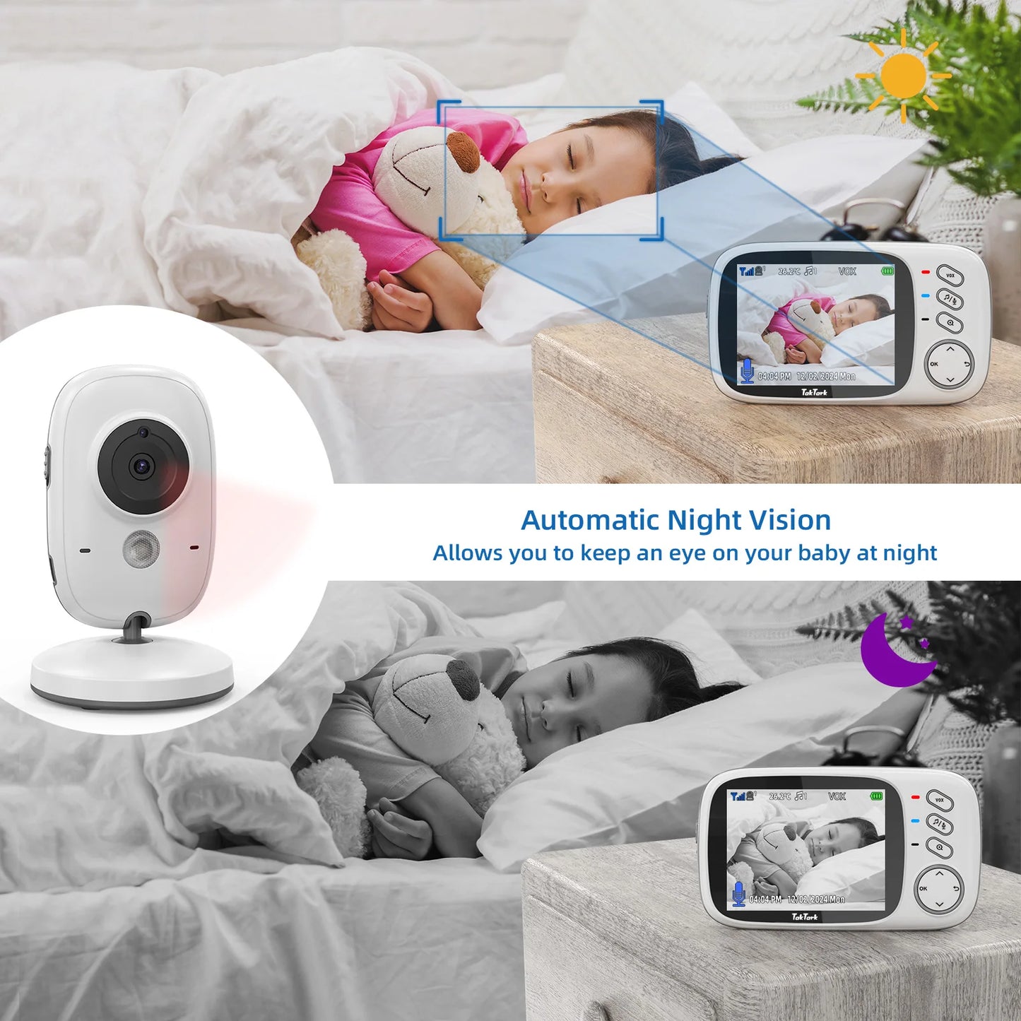 TakTark 3.2" Wireless Baby Monitor