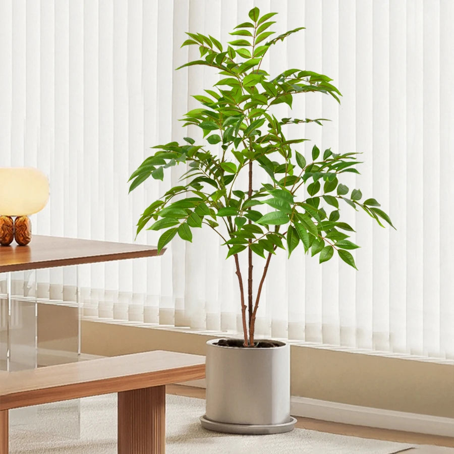 Tall Fake Palm & Green Branches for Home & Garden Decor
