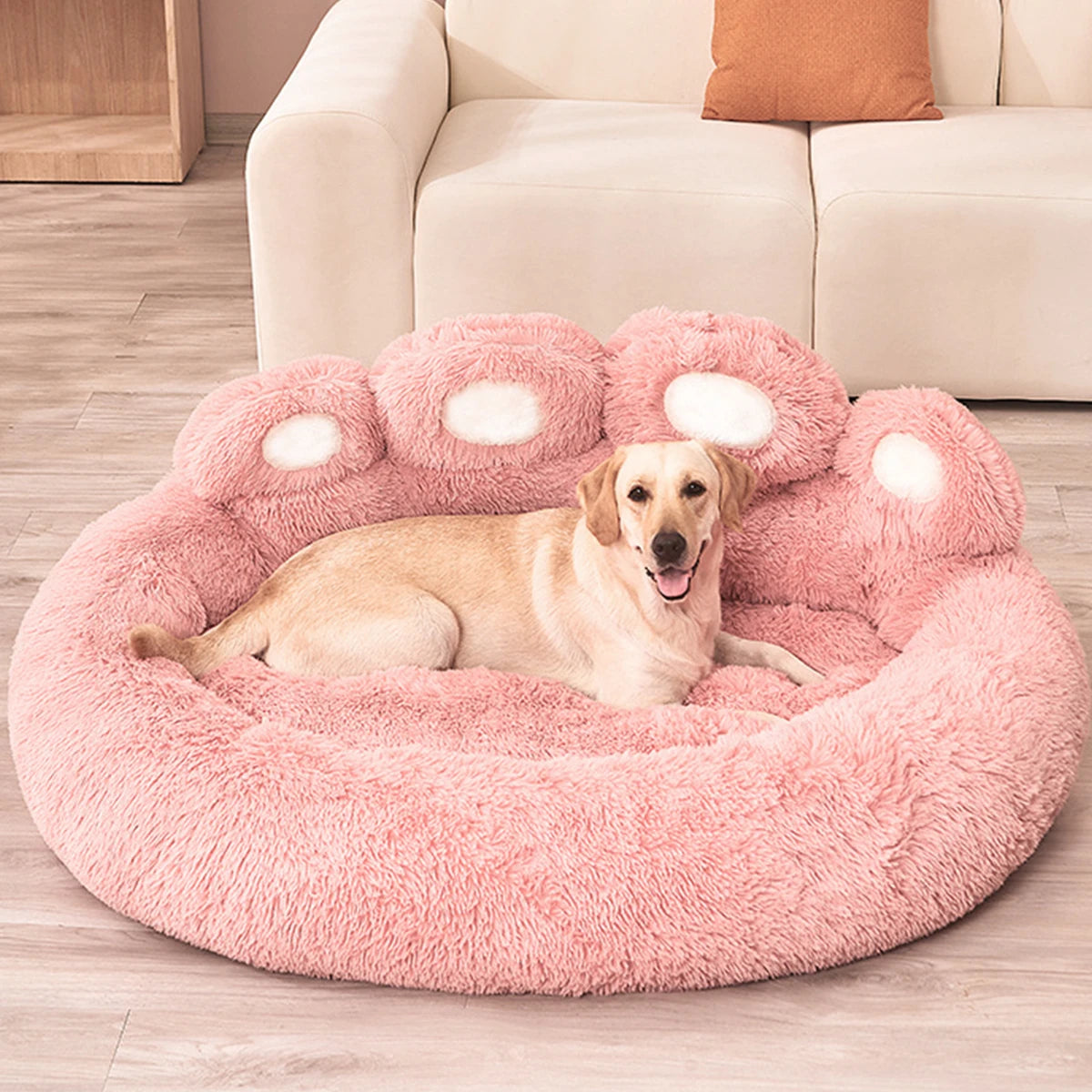 Fluffy Dog & Cat Bed Basket