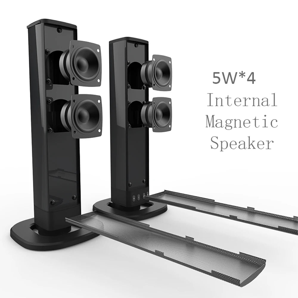 Powerful Wireless Soundbar with Subwoofer for TV & PC