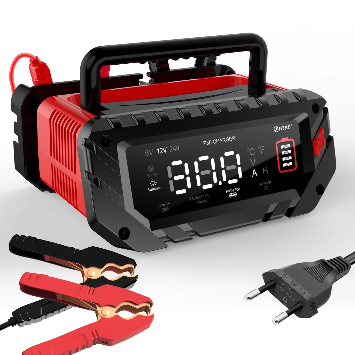 12V/24V Smart Battery Charger for AGM, GEL & LiFePO4