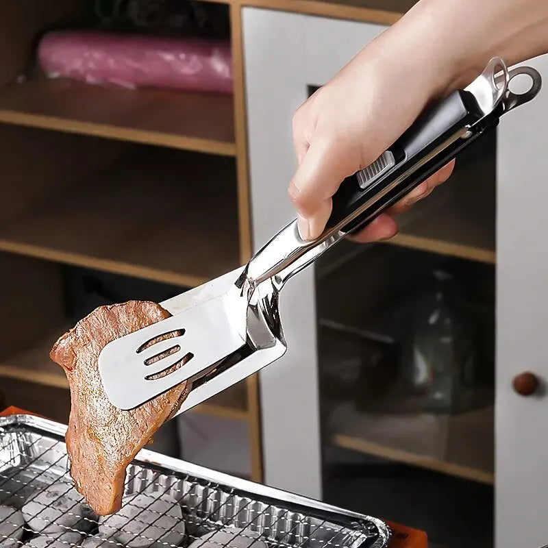 Stainless Steel Steak & Pancake Spatula Tongs
