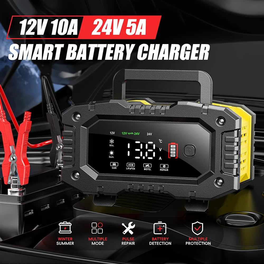 Battery Charger & Repair for AGM, LiFePO4, GEL & Lead-Acid