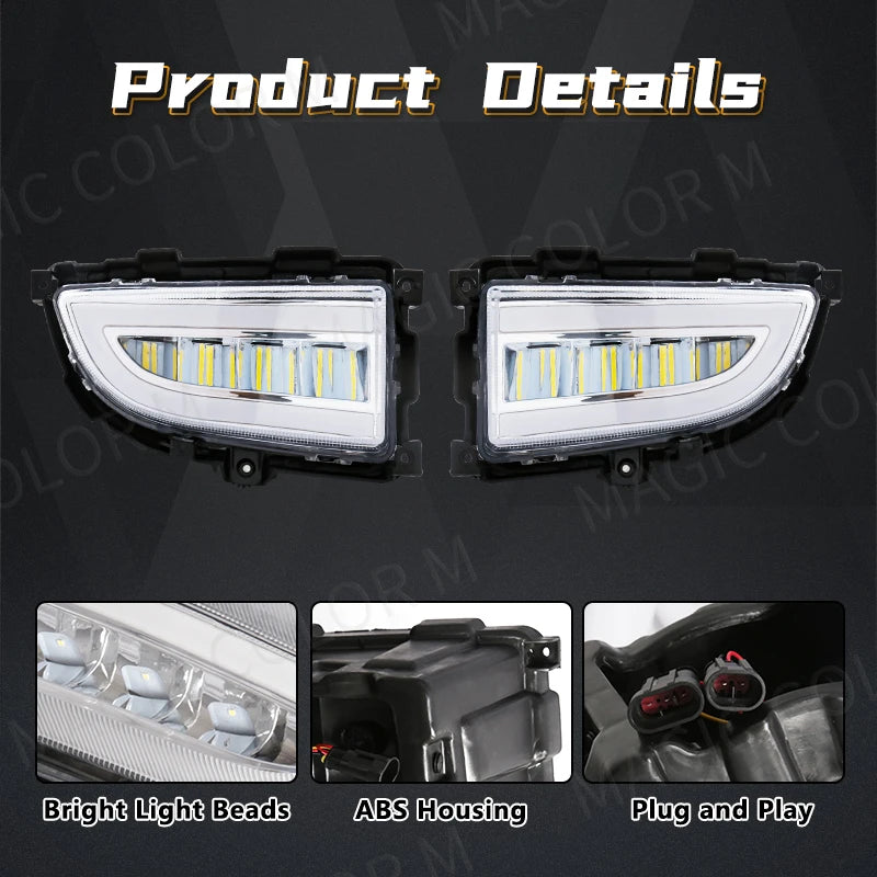 LED DRL Headlight & Fog Lamp