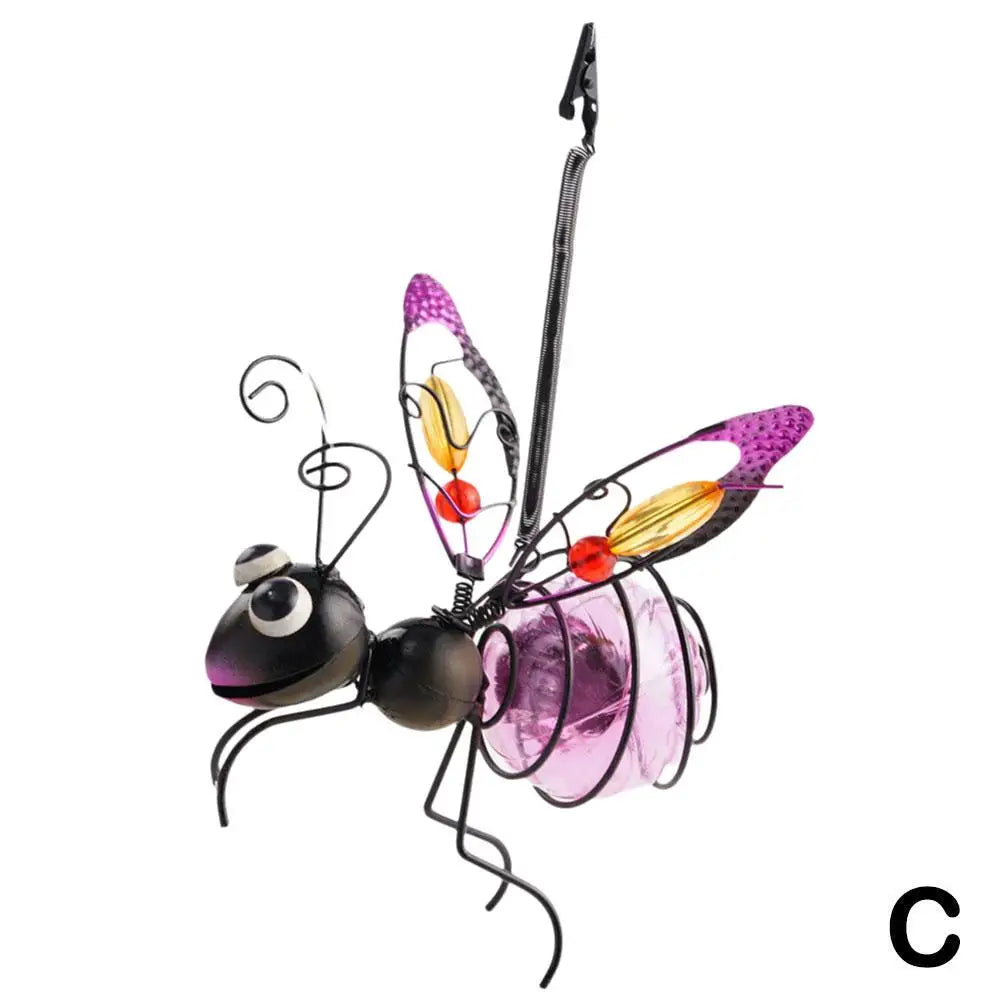 Waterproof Hanging Solar Insect Statue with Fairy Light