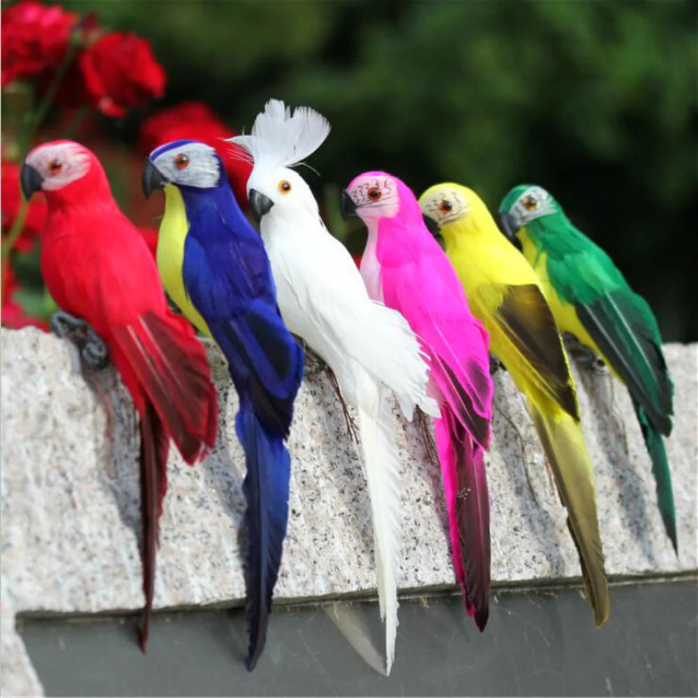 Creative 25/35cm Simulation Parrot Lawn Decoration