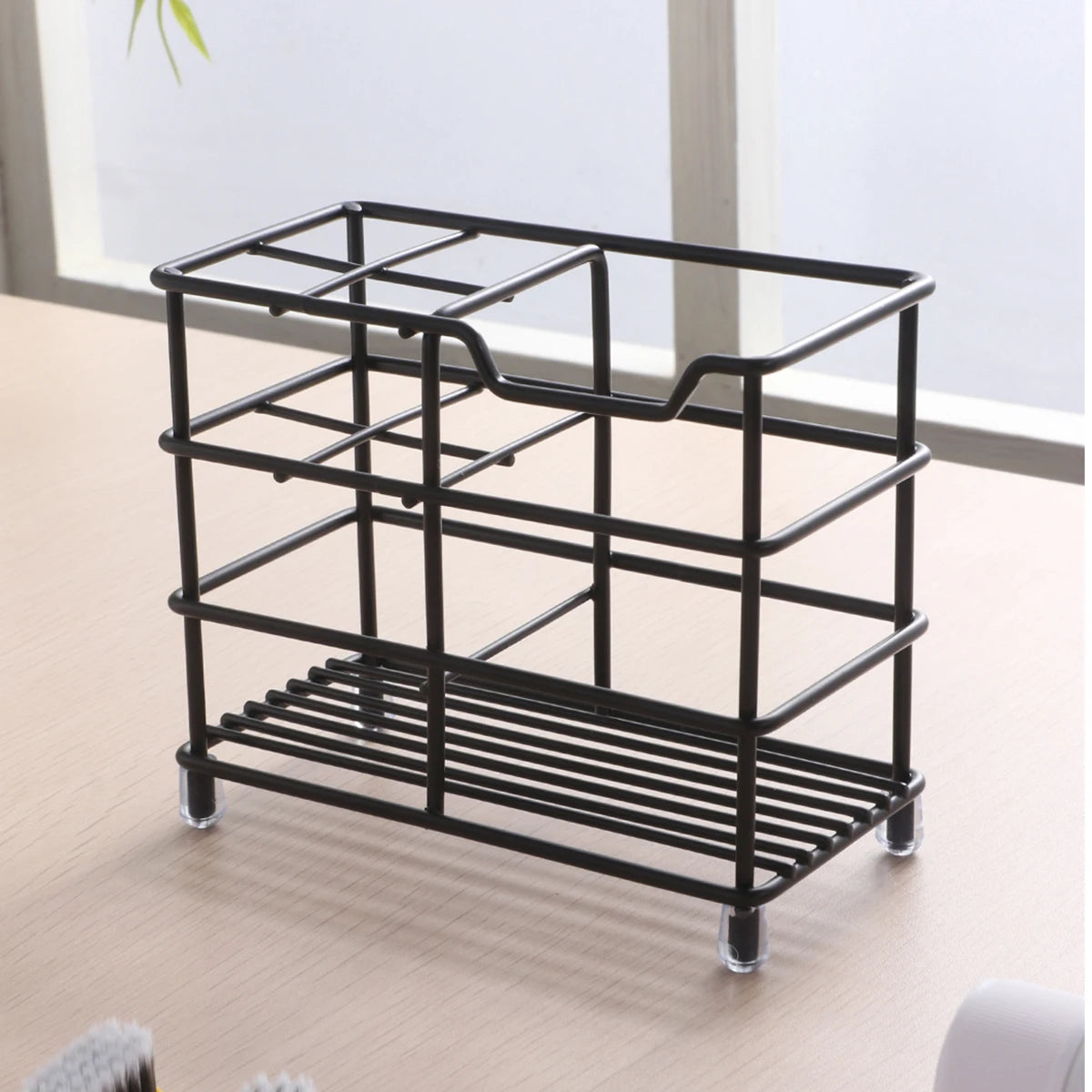 Black Stainless Steel Toothbrush Holder