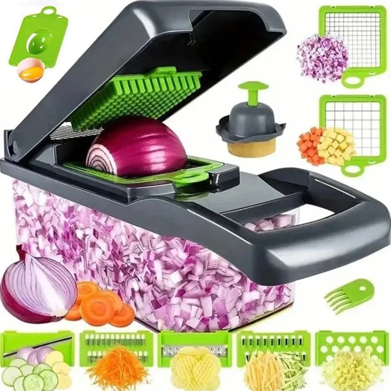 14/16-in-1 Multifunctional Vegetable Chopper & Slicer