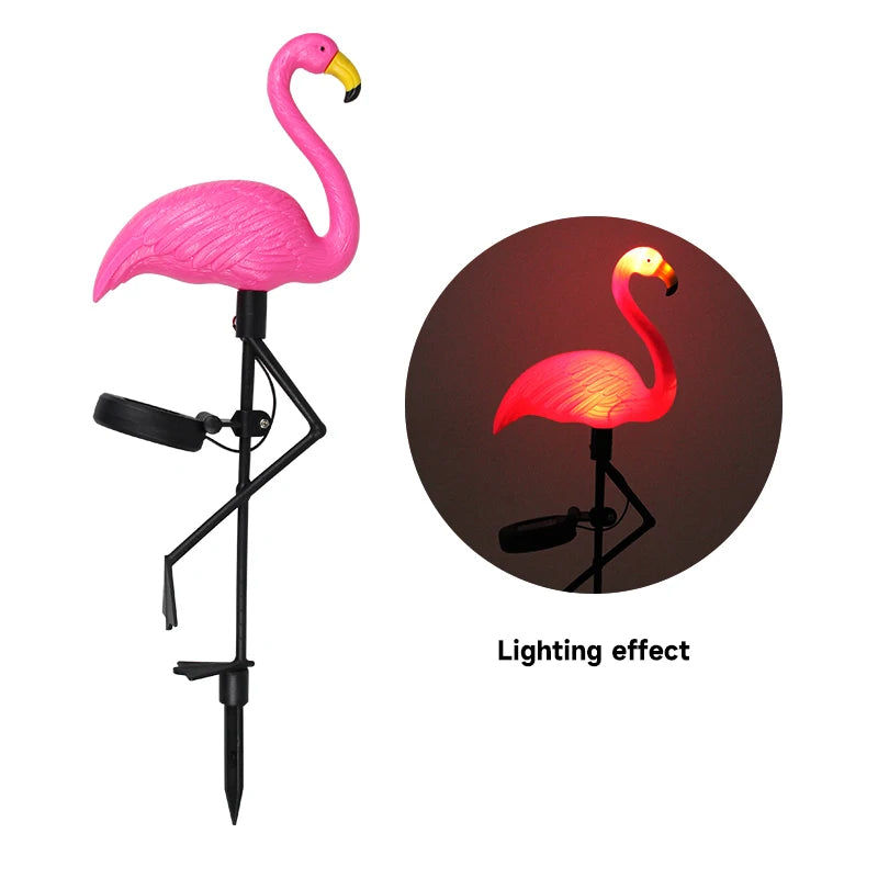 Solar Flamingo LED Light