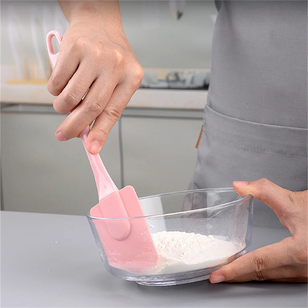 3pcs Non-Stick Silicone Spatula & Oil Brush Set