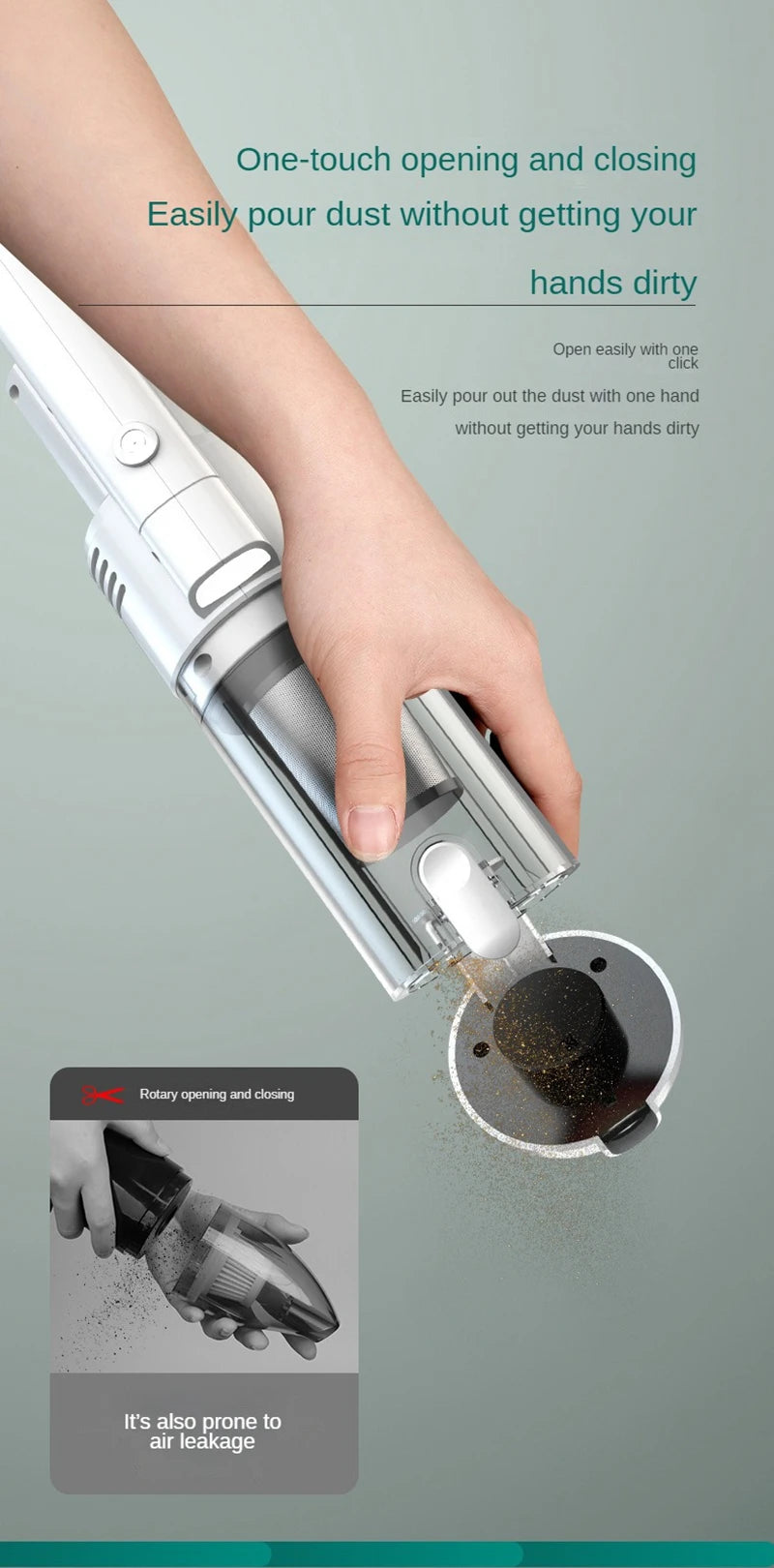 6500Pa Wireless Handheld Car Vacuum Cleaner