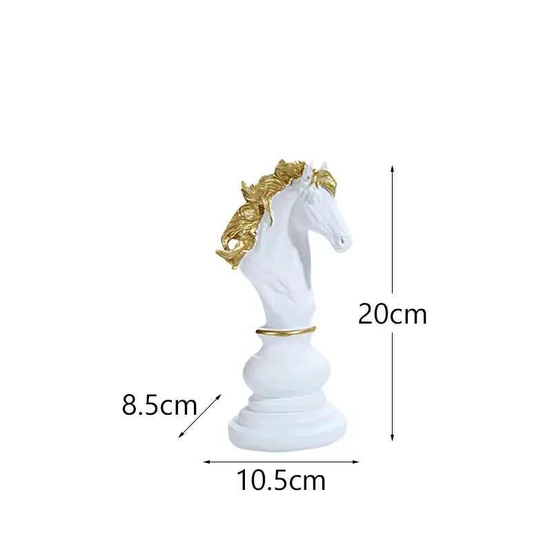 King, Queen & Knight Decorative Statue for Home & Office