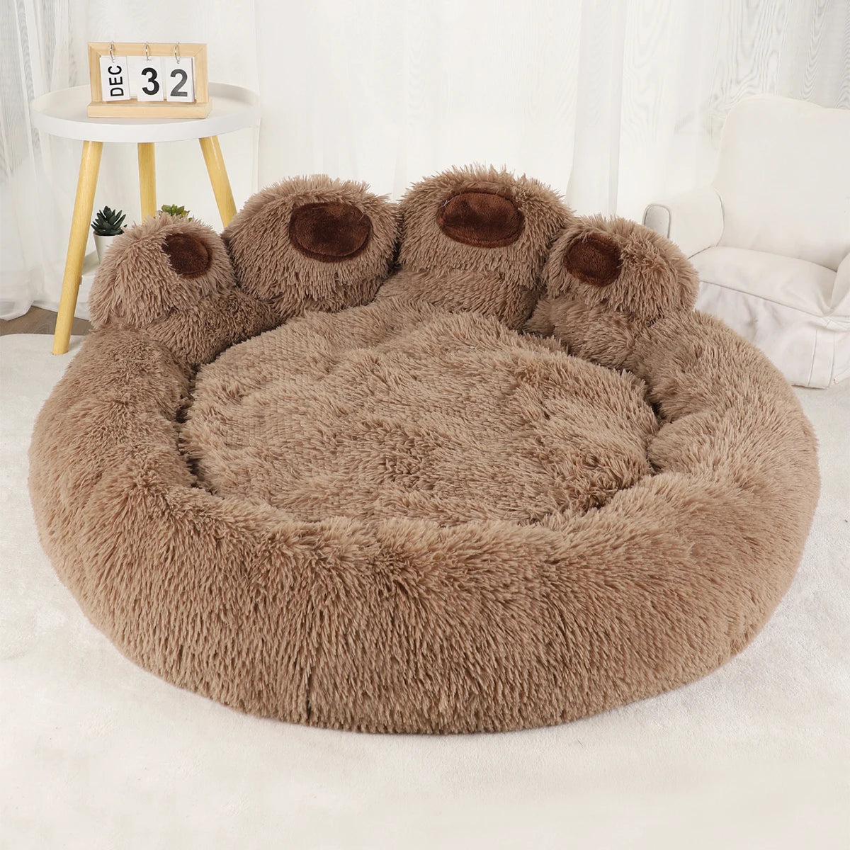 Fluffy Dog & Cat Bed Basket