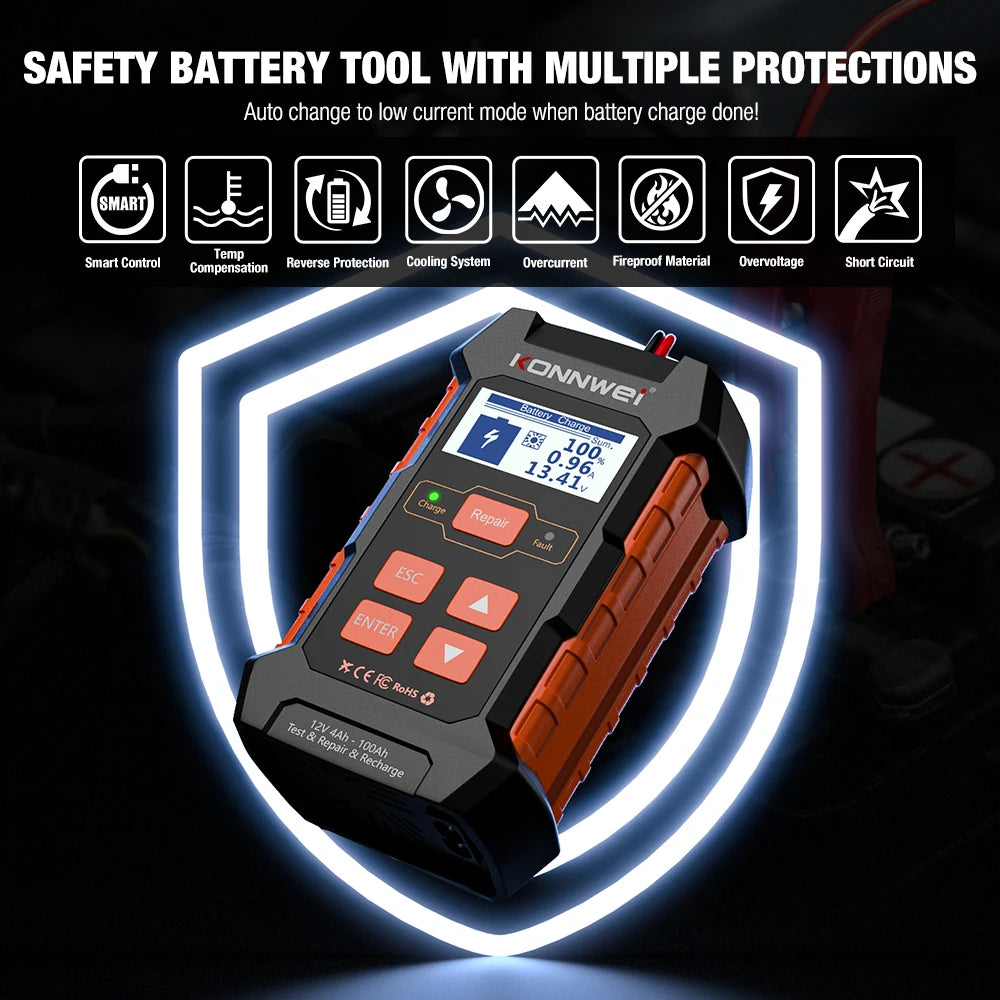 Automatic Battery Tester & Pulse Repair Tool